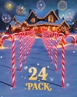 Coolwufan 24 Pack Candy Cane Pathway Lights, 22'' Outdoor Christmas... New. Price: $105.22.