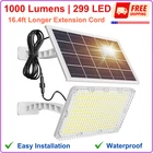 Jackyled 1000 Lumens 299 Solar Security Lights Extension Cord Dusk To Dawn New. Price: $44.99.