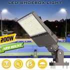 200W Led Parking Lot Shoebox Pole Fixture 5000K Daylight With Dusk To Dawn New. Price: $118.18.