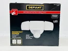 Defiant Maxdetect 240 White Motion Sensor Wired Outdoor 3-HEAD Led Light Open. Price: $48.99.