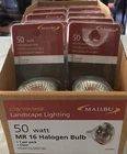 10 Genuine Malibu 50 Watt Mr 16 Bulbs Low Voltage Landscape Lighting New. Price: $19.99.