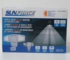 Sunforce Triple Head Solar Motion Activated Light Outdoor Security Lamp #709888 New. Price: $35.00.