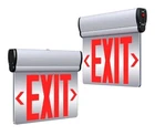 2-PACK Led Edge-lit Exit Signs Aluminum Housing Double-sided Battery Backup 120V New. Price: $75.88.