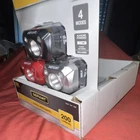 Defiant 3-PACK Led Headlamps 200 Lumens Waterproof Rechargeable Adjustable New. Price: $19.69.
