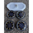 Opoira Solar Glass Deck Lights Set Of 4 Outdoor Led Fence Pathway Lighting Open. Price: $42.77.