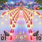 E-kong 24 Pack Solar Candy Cane Lights Outdoor Christmas Decorations, 10 Modes, New. Price: $30.68.