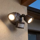 Multi Color-temp 2-LIGHT Led Motion Sensored Double Flood In Bronze New. Price: $72.00.
