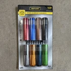 Defiant 8-PACK Aluminum Led Flashlights 60 Lumens Batteries Multicolor New. Price: $17.75.