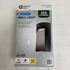 Commercial Electric 250 Lumen Integrated Led Bronze Dusk To Dawn Wall Pack Light New. Price: $29.99.
