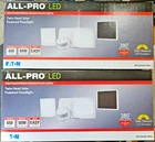 Eaton 180-DEGREE White Solar Motion Activated Twin Head Led Flood Light 2 Pack New. Price: $64.78.