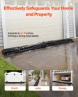 Flood Barrier, 4 Pack, 5 X 0.7 Ft Bags Activated By Water, Garage New. Price: $31.39.
