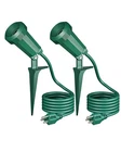 120V Spotlights Outdoor, 6FT Cord, Weatherproof Plug In Led Flood Stake Light... New. Price: $40.26.