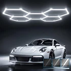 Hyperlite Gen 2 Hexagon Garage Led Light, Upgraded 3 Level 5 Hex, White New. Price: $158.99.