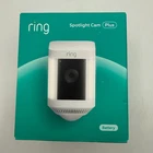 Ring Spotlight Plus Battery Outdoor Security Camera White 1080P Hd Video New. Price: $89.99.