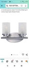 New Corona Bathroom Vanity Lights W/2 Shades 12" Satin Nickel Finish Maxim Open. Price: $52.00.