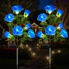Dwh 2 Pack Solar Garden Lights Outdoor, 7-FLOWER Rose Led Stake For Yar... New. Price: $35.98.