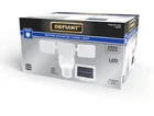 Defiant 180 White Motion Sensing Security Light Solar Powered Led Flood Open. Price: $54.99.