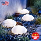 Sunnypark Solar Garden Lights Outdoor Set Of 4 Plastic Pebble Shape Decorativ New. Price: $44.95.