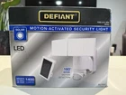Defiant Solar Power Security Light 180 Motion Sensor Led 1400 Lumens Open. Price: $49.99.
