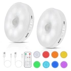 Rgb Rechargeable Motion Light Indoor With Remote, Long-lasting Battery, Brigh... New. Price: $27.53.