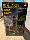Bell + Howell Solar Powered Integrated Led Landscape Pathway Bollard Lights 4 Pk New. Price: $35.00.