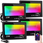 Lolpetik Led Flood Light Outdoor 25W 250W Equivalent 2500LM Rgb Color Changing New. Price: $1078.28.