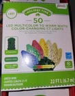 Holiday Time 50CT Color-changing Led Multi-color C7 Christmas Lights Green Wire New. Price: $34.89.