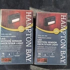4 Pk- Hampton Bay Led Motion Sensor Deck & Stair Light Low Volt Black Finish 12V New. Price: $33.99.