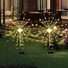Solar Garden Firework Lights Outdoor Waterproof 2 Pack Powered Art Stake New. Price: $26.95.