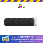 Blink B0DHLTCYWH Outdoor 4-CORE Wireless/security Camera W/5 Included Module New. Price: $275.00.