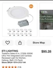 Eti Lighting Prograde Series 6 In. Integrated Led Recessed Retrofit 12-PK New. Price: $29.00.