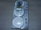 One New 3-PACK Defiant Remote Control Led Color Changing Puck Lights. Price: $19.99.