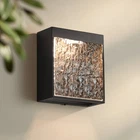 Possini Euro Sofia 8 1/2"H Black Hammered Glass Led Outdoor Wall Light New. Price: $124.99.