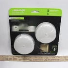 (2-PK) Mr. Beams Battery Powered Led Puck Light White MB800-WHT Open. Price: $8.99.