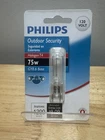 Philips 75-WATT 120V T4 GY8.6 Base Outdoor Security Light Bulb New. Price: $7.20.