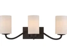 Nuvo Willow Light Vanity Fixture W/ White Glass, Aged Bronze 60-5903 New. Price: $17.99.