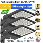 3PCS 300W Led Parking Lot Dusk To Dawn Commercial Grade Shoebox Lights New. Price: $287.00.