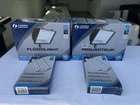 LOT-2 Lithonia Lightings 65W Fluorescent Security Covers 60' 40' W/2 Bulbs New. Price: $142.49.
