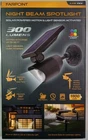 Farpoint Night Beam Spotlight Solar Powered Motion & Sensor Activated New. Price: $17.99.