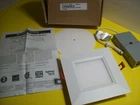 Lot Of 2 Lithonia Lighting Outdoor 6" Matte White Wafer Square Mvolt Led 3000K New. Price: $55.00.