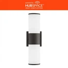 Hampton Bay Hardwired Led Smart Cylinder Wall Light Powered Millennium, Black Open. Price: $73.61.