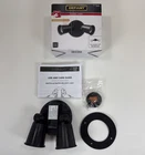 Defiant Par Switch Activated Wired 2-HEAD Security Flood Light In Black Open. Price: $11.99.