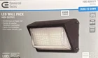 Commercial Electric Led Wall Pack Bronze Dusk-to-dawn 6800 Lm Etl 120-277V New. Price: $128.59.