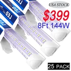 25 Pack Led Shop Light Foot 144W 8FT Tube Integrate Row Fixture New. Price: $399.33.