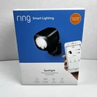 Ring Smart Lighting Spotlight Outdoor Black - Open Box. Price: $29.99.