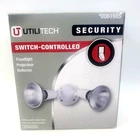 Utilitech Security Switch Controlled Floodlight New Open Box Bulbs Not Included. Price: $11.83.