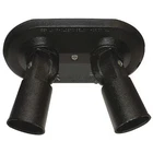 F Harris Lighting 201-BK Lampholder, Double, BLKPAR38, 2-150W New. Price: $40.69.