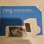 Ring Spotlight Cam Battery Wireless Wi-fi 1080P Night Vision White New. Price: $129.99.