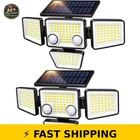 Lywalt Solar Outdoor Lights - 3000LM 188 Led, 4 Heads, Waterproof New. Price: $66.99.