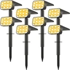 Spot Lights Outdoor Waterproof IP65 8 Pack 100 Led Warm White Solar Nacinic Auto New. Price: $104.99.